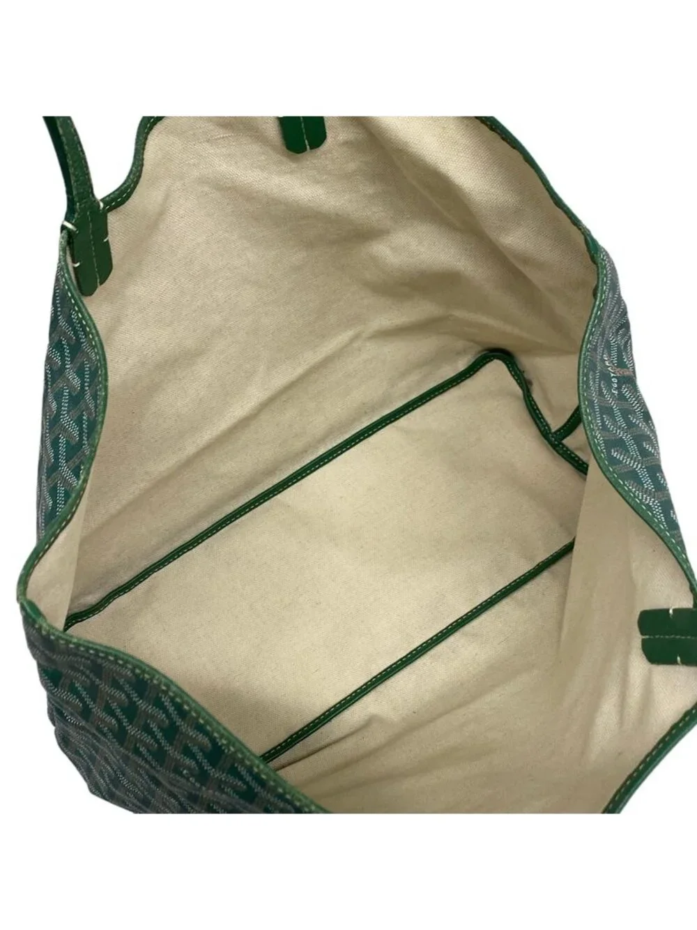 Goyard Tote Saint Louis PM Green Leather